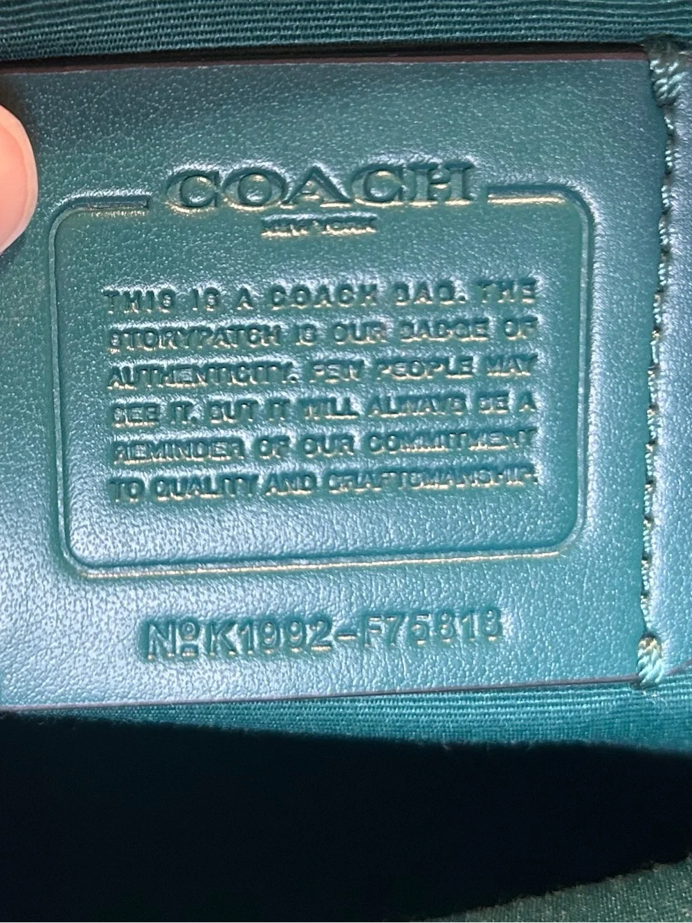 Coach Teal Jes Pebbled Leather Camera Crossbody Bag